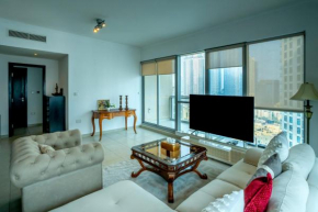 Elegant Apartment Overlooking Dubai Mall Fountain.